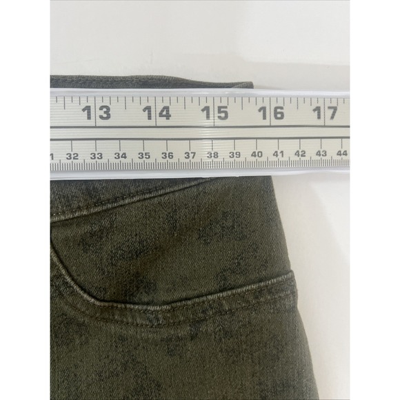 Rock & Republic Jeans Womens 12 Kashmiere Crop 5-Pocket Stretch Flex Green - Picture 5 of 7